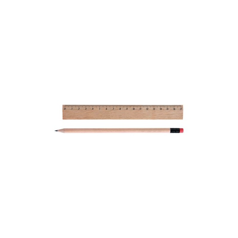 Kit Éco-responsable de Règle et Crayon Personnalisés - KIT-ECO 2