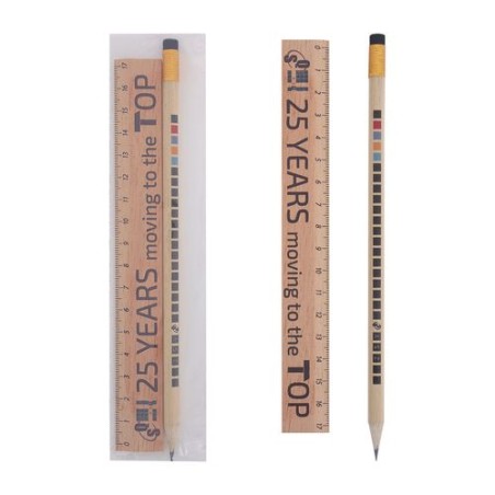 Kit Éco-responsable de Règle et Crayon Personnalisés - KIT-ECO 2 impression haute définition