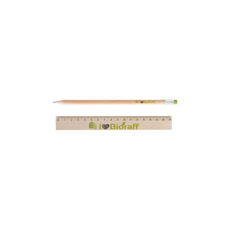 Kit Éco-responsable de Règle et Crayon Personnalisés - KIT-ECO 2 personnalisation rapide en France