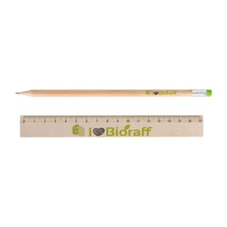 Kit Éco-responsable de Règle et Crayon Personnalisés - KIT-ECO 2 cadeau entreprise pas cher