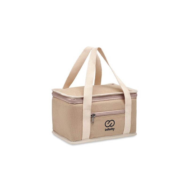 Sac isotherme  6 canettes - KECIL Matières : coton Couleurs : beige goodies publicitaire événementiel