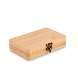 Set d'outils personnalisé pratique et élégant 13 pièces - FUROBAM Matières : bambou Couleurs : bois cadeau entreprise pas cher