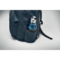 Sac à dos  en polyester RPET 600D - BAPAL+ Matières : PET recyclé Couleurs : bleu impression haute définition