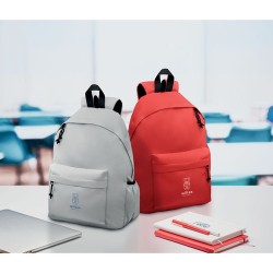 Sac à dos  en polyester RPET 600D - BAPAL+ Matières : PET recyclé Couleurs : gris personnalisable avec votre logo