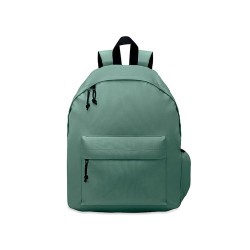 Sac à dos  en polyester RPET 600D - BAPAL+ Matières : PET recyclé Couleurs : vert foncé marquage laser ultra précis