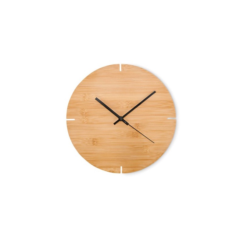 Horloge Murale Éco-responsable en Bambou - ESFERE Matières : bambou Couleurs : bois