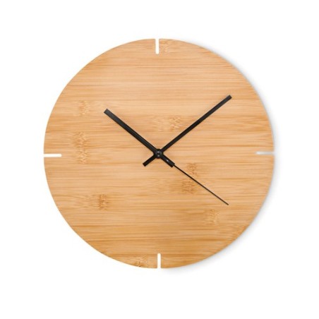 Horloge Murale Éco-responsable en Bambou - ESFERE Matières : bambou Couleurs : bois