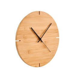 Horloge Murale Éco-responsable en Bambou - ESFERE Matières : bambou Couleurs : bois cadeau entreprise pas cher