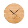 Horloge Murale Éco-responsable en Bambou - ESFERE Matières : bambou Couleurs : bois impression haute définition