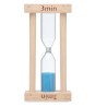 Sablier en bois  3 minutes - CI Matières : bois Couleurs : bois personnalisable avec votre logo