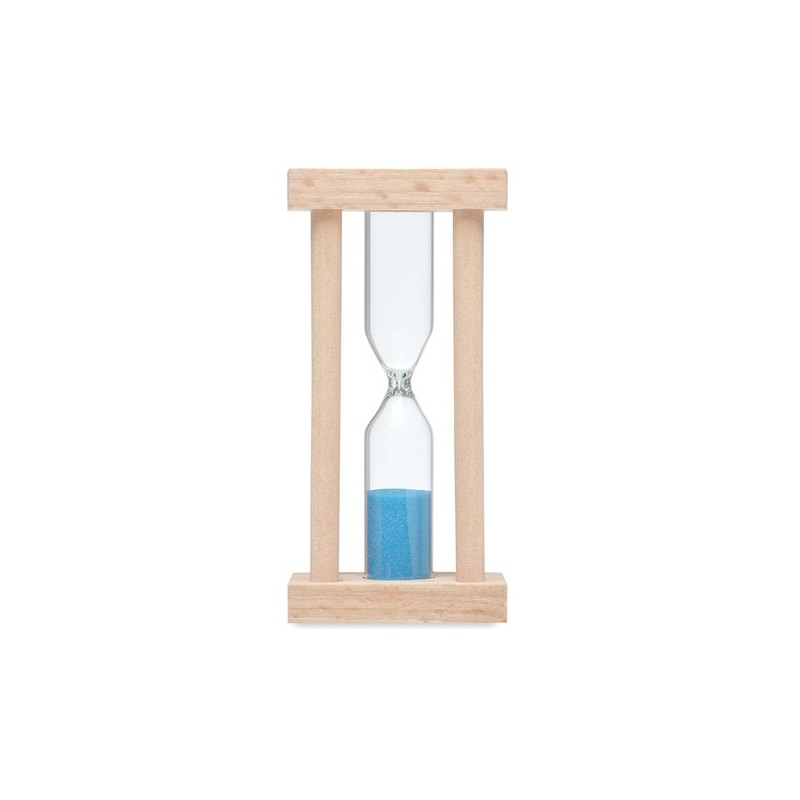 Sablier en bois  3 minutes - CI Matières : bois Couleurs : bois cadeau entreprise pas cher
