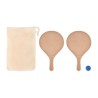 Set de tennis de plage personnalisé RAQUET Matières : MDF Couleurs : bois