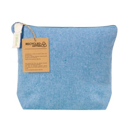 Trousse de Toilette Éco-responsable Personnalisée Belix pas cher Matières : coton recyclé Couleurs : rose objet promo petit budg