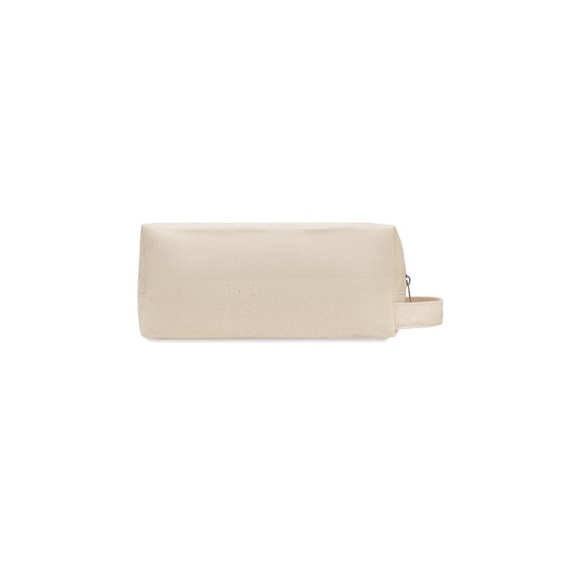 Sac cosmétique  en toile 220 gr personnalisable - Goodies Matières : coton biologique Couleurs : beige cadeau entreprise pas che