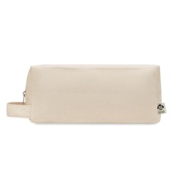 Sac cosmétique  en toile 220 gr personnalisable - Goodies Matières : coton biologique Couleurs : beige impression haute définiti