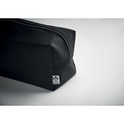 Sac cosmétique  en toile 220 gr personnalisable - Goodies Matières : coton biologique Couleurs : noir objet promotionnel éco-res