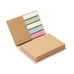 Set de Notes Éco-responsables Recyclées Personnalisé MEUI Matières : papier recyclé Couleurs : beige