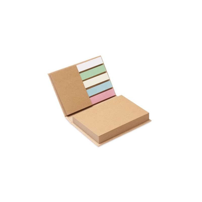 Set de Notes Éco-responsables Recyclées Personnalisé MEUI Matières : papier recyclé Couleurs : beige