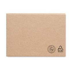 Set de Notes Éco-responsables Recyclées Personnalisé MEUI Matières : papier recyclé Couleurs : beige 2