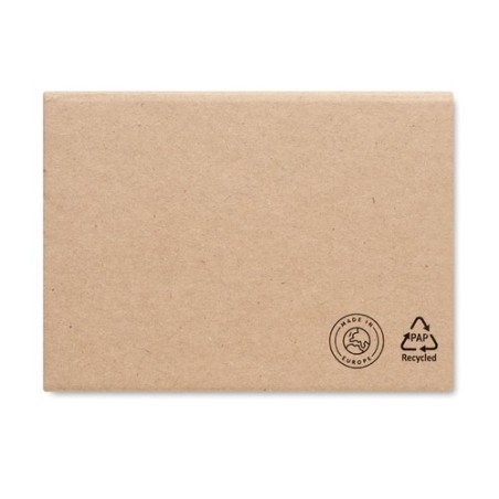 Set de Notes Éco-responsables Recyclées Personnalisé MEUI Matières : papier recyclé Couleurs : beige personnalisable avec votre 