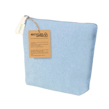 Trousse de Toilette Éco-responsable Personnalisée Belix pas cher Matières : coton recyclé Couleurs : rose livraison express 24h 