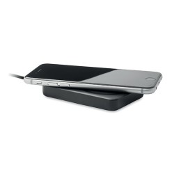 Chargeur sans fil magnétique économique personnalisé 15W MO6874 DOUBLETIC Couleurs : noir impression haute définition