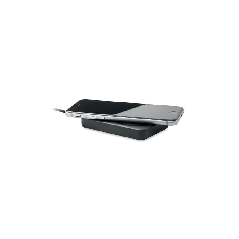 Chargeur sans fil magnétique économique personnalisé 15W MO6874 DOUBLETIC Couleurs : noir impression haute définition