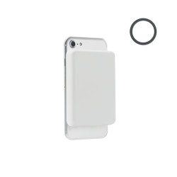 Chargeur sans fil magnétique économique personnalisé 15W MO6874 DOUBLETIC Couleurs : blanc personnalisable avec votre logo