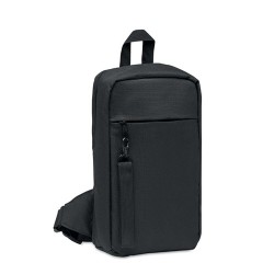 Sac de poitrine  personnalisé en 600D RPET - CEBAG Matières : PET recyclé Couleurs : noir