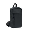 Sac de poitrine  personnalisé en 600D RPET - CEBAG Matières : PET recyclé Couleurs : noir