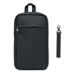 Sac de poitrine  personnalisé en 600D RPET - CEBAG Matières : PET recyclé Couleurs : noir 2