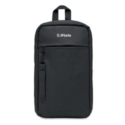 Sac de poitrine  personnalisé en 600D RPET - CEBAG Matières : PET recyclé Couleurs : noir cadeau entreprise pas cher