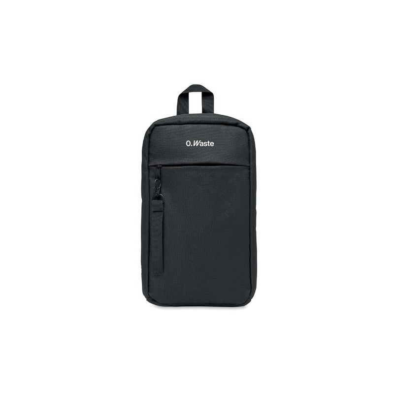 Sac de poitrine  personnalisé en 600D RPET - CEBAG Matières : PET recyclé Couleurs : noir cadeau entreprise pas cher