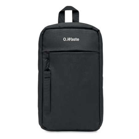 Sac de poitrine  personnalisé en 600D RPET - CEBAG Matières : PET recyclé Couleurs : noir cadeau entreprise pas cher