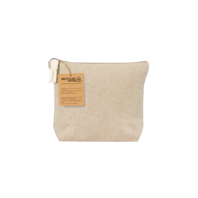 Trousse de Toilette Éco-responsable Personnalisée Belix pas cher Matières : coton recyclé Couleurs : bleu personnalisation rapid