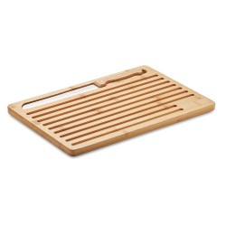 Planche à pain et couteau en bambou économique personnalisé - LEMBAGA