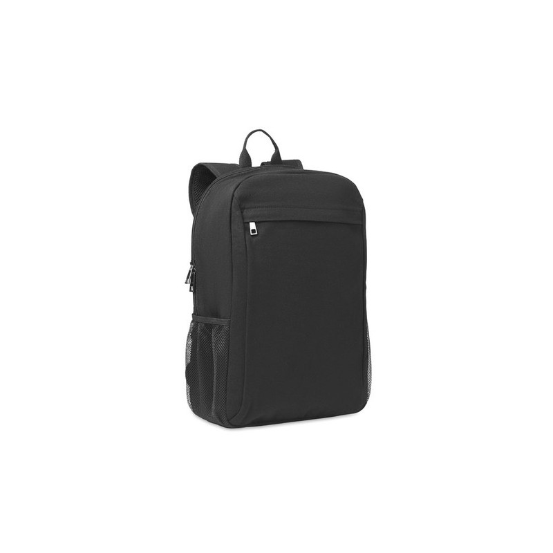Sac à dos personnalisé  pour ordinateur 15" EIRI Matières : coton Couleurs : noir