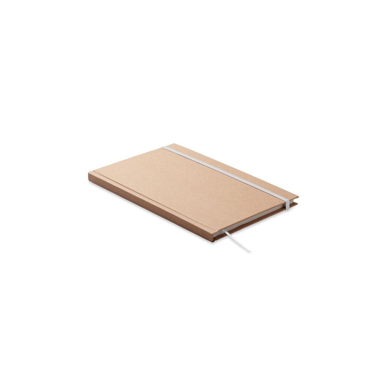 Carnet A5 Éco-responsable en Papier Recyclé Personnalisé - MUSA Matières : papier recyclé Couleurs : blanc