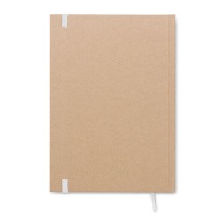 Carnet A5 Éco-responsable en Papier Recyclé Personnalisé - MUSA Matières : papier recyclé Couleurs : blanc objet promotionnel éc