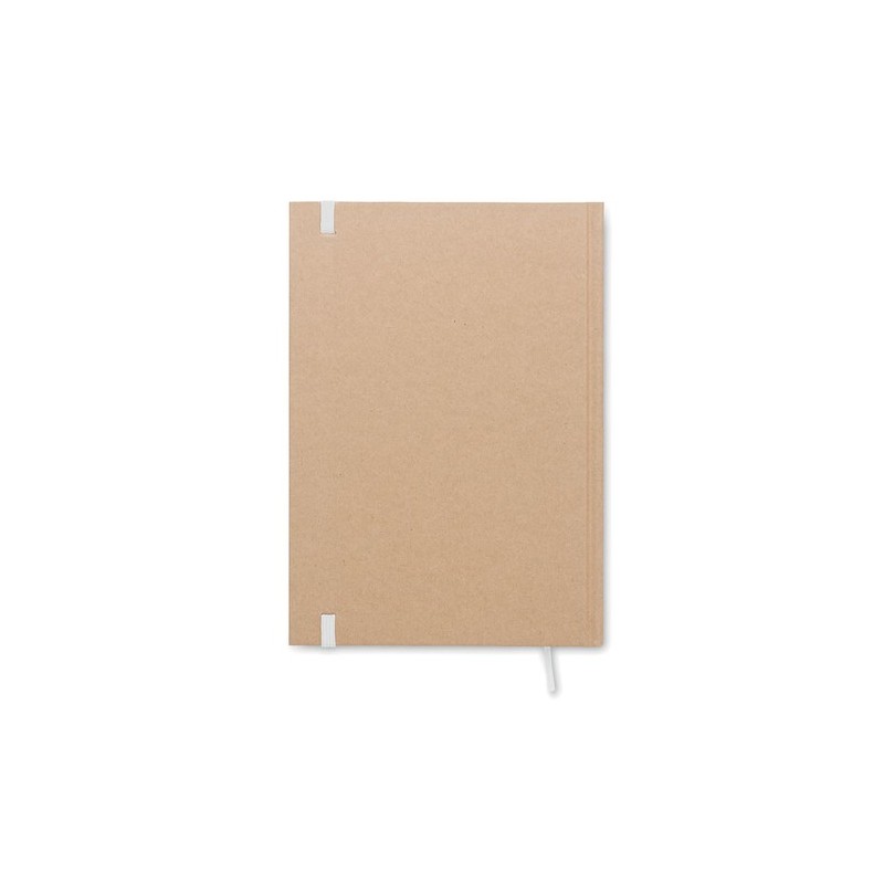 Carnet A5 Éco-responsable en Papier Recyclé Personnalisé - MUSA Matières : papier recyclé Couleurs : blanc objet promotionnel éc