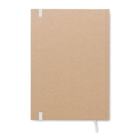 Carnet A5 Éco-responsable en Papier Recyclé Personnalisé - MUSA Matières : papier recyclé Couleurs : blanc objet promotionnel éc