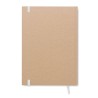 Carnet A5 Éco-responsable en Papier Recyclé Personnalisé - MUSA Matières : papier recyclé Couleurs : blanc objet promotionnel éc