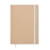 Carnet A5 Éco-responsable en Papier Recyclé Personnalisé - MUSA Matières : papier recyclé Couleurs : blanc impression logo haute