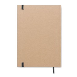 Carnet A5 Éco-responsable en Papier Recyclé Personnalisé - MUSA Matières : papier recyclé Couleurs : noir marquage laser ultra p