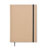 Carnet A5 Éco-responsable en Papier Recyclé Personnalisé - MUSA Matières : papier recyclé Couleurs : noir objet publicitaire rob