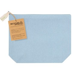Trousse de Toilette Éco-responsable Personnalisée Belix pas cher Matières : coton recyclé Couleurs : bleu accessoire événementie