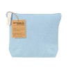 Trousse de Toilette Éco-responsable Personnalisée Belix pas cher Matières : coton recyclé Couleurs : bleu clair cadeau entrepris