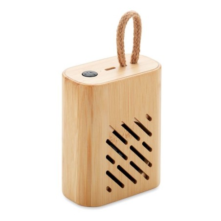 Haut-parleur sans fil  en bambou 3W - REY Couleurs : bois