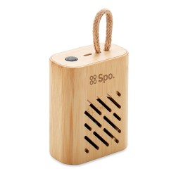 Haut-parleur sans fil  en bambou 3W - REY Couleurs : bois 2