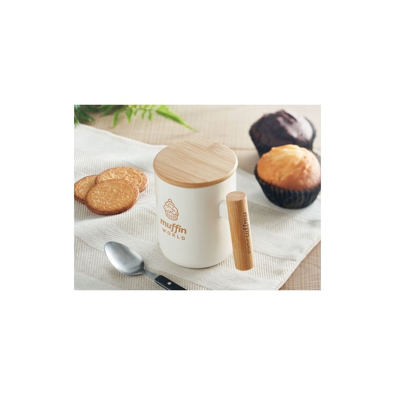 Mug en porcelaine personnalisé 380 ml - MAJEST Matières : porcelaine Couleurs : blanc cadeau entreprise pas cher